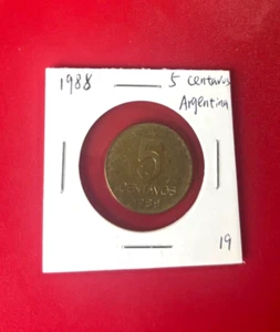 1988 5 CENTAVOS ARGENTINA COIN - NICE WORLD COIN !!!  - Picture 1 of 2