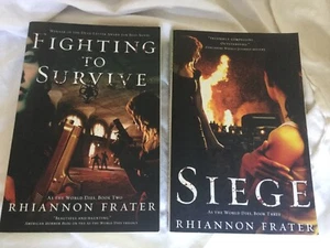 2 TOR PBs Rhiannon Frater: As the World Dies Series: Fighting to Survive & Siege - Foto 1 di 8