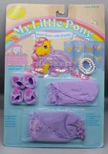 Hasbro My Little Pony 1985 ropa dulzura y encaje conjunto MLP G1 ¡Sellado en paquete!!! - Imagen 1 de 11
