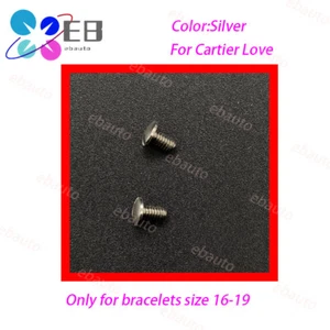 2 Pezzi Viti Bracciale Argento per Bracciali Cartier Love Fit Misura 16-19 Riparazione - Foto 1 di 4
