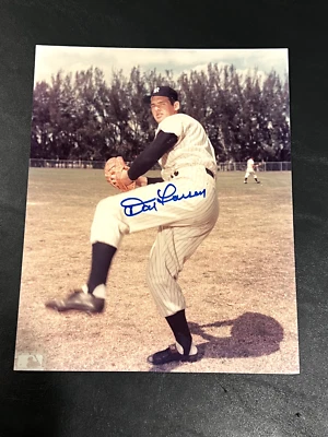 Don Larsen Hand Signed 8x10 Photo NY Yankees - Image 1 of 2