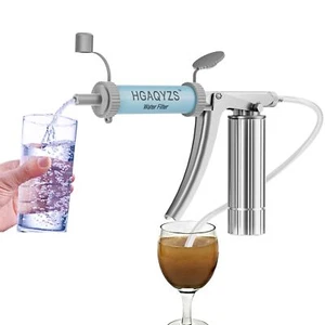 Hand Pump Camping Water Filtration System Survival - Water Purifier Survival ... - Picture 1 of 7
