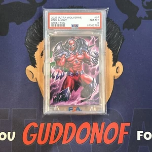 PSA 8 NEAR MINT 2023 Fleer Ultra Wolverine ONSLAUGHT #97 GREEN FOIL - Picture 1 of 3