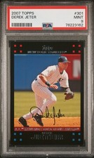2007 Topps  Gold Glove  Derek Jeter  PSA 9  New York Yankees