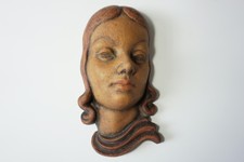 Maschera da Parete Tonnellata Muro Maschera Art Deco WK Firma 1.70Z