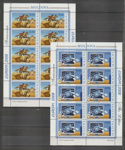 S38211 Moldova Europa Cept MNH 2008 Ms x2 Cover
