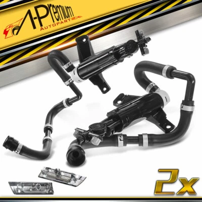 Boquillas de lavado de faros delanteros A-Premium 2 piezas para Lexus LS460 LS600h 2007-2009 Foto 1 de 4