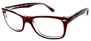RAY-BAN RB5228 5112 Burgundy Red Crystal Eyeglasses Frame 50-17-140 - Picture 1 of 11