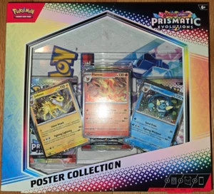 Pokemon TCG Scarlet & Violet Prismatic Evolutions Poster Collection |BRAND NEW - Picture 1 of 2