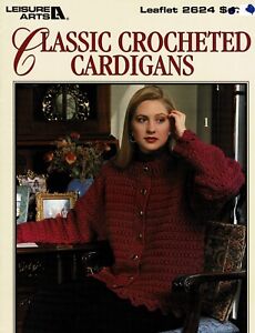 Classic Cardigans Sweater South Maid Crochet Patterns By Leisure Arts f3