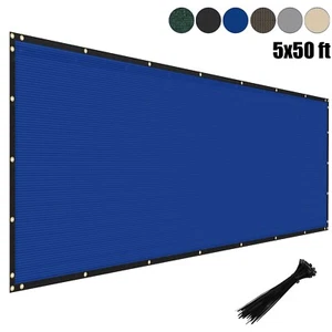 5x50Ft Zaun Sichtschutz Windschutz Garten Balkon Netz Stoff Schatten Abdeckung - Bild 1 von 73