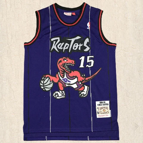 Vince Carter vintage retro jersey Toronto Raptors #15 Jersey purple Cover