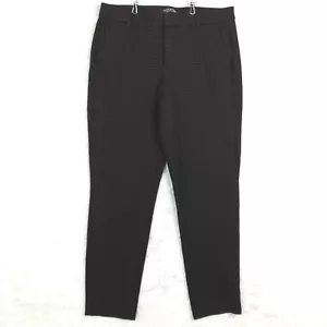 Liverpool Womens Pants Slim Leg Ankle Cranberry Black Check Mid Rise Stretch 10 - Picture 1 of 11
