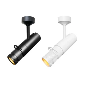 COB LED Zooming Ceiling Lamp 5-Grade Aperture Wall Light Fixture Focus Spotlight - Picture 1 of 19