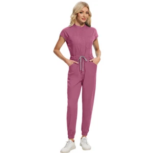 Hochwertiger Damen Peeling Overall Medizin Pflege Jogger Stretch Komfort Peelings - Bild 1 von 37