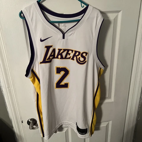 Men’s Nike Lonzo Ball Lakers Jersey Sz XXL 56 Cover