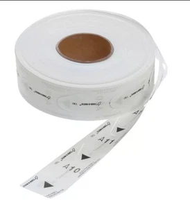 1 Roll Turn-O-Matic T80 White 3 Digit Take a Number Tickets for Ticket Dispenser - Picture 1 of 3