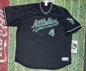 Majestic Oakland Atheltic A’s Miguel Tejada Jersey 4x MLB Green Baseball - Picture 1 of 4