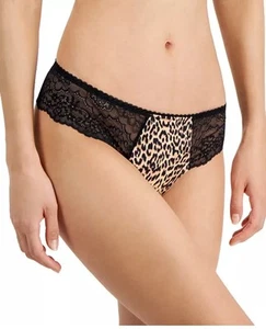 I.n.c. International Concepts Women's Satin Micro Cheetah Thong Underwear M - Picture 1 of 4