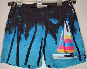 PLEASE READ Orlebar Brown Tree Breeze Photographic Bulldog Swim Shorts Trunks 30 - Picture 1 of 14