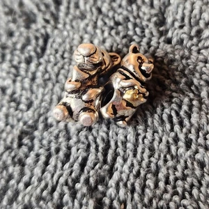 2 Piece Sterling Silver Pandora Disney Winnie Pooh & Tigger Charm Lot - Picture 1 of 3