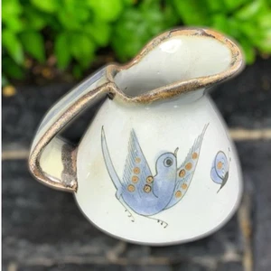 Ken Edwards Tonala Mexican Pottery Bird Butterfly Creamer Pitcher Vintage - Imagen 1 de 13