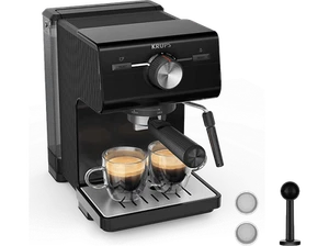 Cafetera express - Krups XP381810, 15 bares, Depósito 2 L, Espumador de leche, N - Imagen 1 de 6