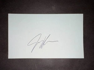 Tarjeta índice firmada 3x5 de Jamie Hoffmann, DODGERS (debut 2009) (HS) - Imagen 1 de 1