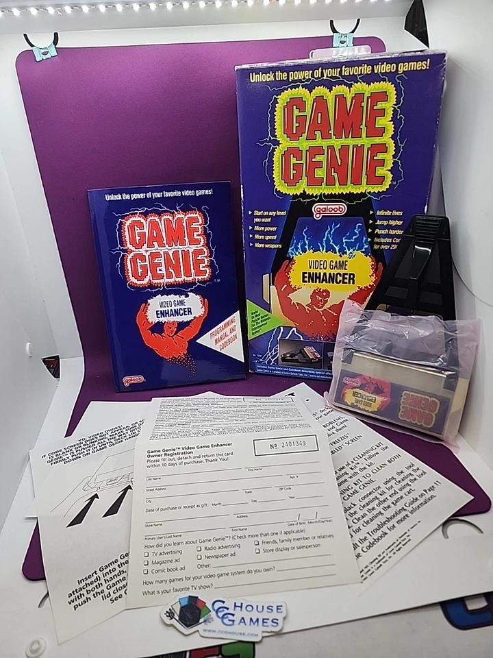 NES Galoob Game Genie Adapter CIB NIB Open Box Complete #WS Nintendo *CCGHouse* - Image 1 of 4