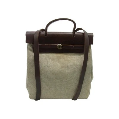 Auténtico YYY72 Hermes Her Bag Ad PM Mochila Herrajes Dorados de Japón Foto 1 de 4