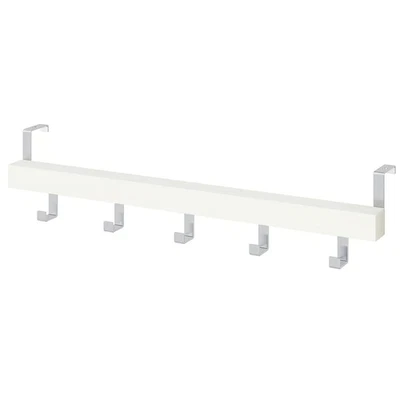 IKEA TJUSIG Aufhänger Tür/Wand Weiss 60cm–Garderobe,Hakenleiste,Massivholz - Bild 1 von 4