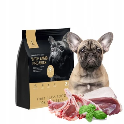 Hundefutter Trockenfutter 2kg für Welpen Getreidefrei Lamm Ente Glutenfrei 1DOG - Bild 1 von 4