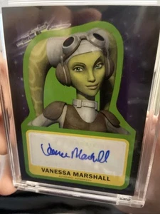 2015 Topps Journey To Star Wars Force Awakens Vanessa Marshall  Autograph Hera - Picture 1 of 2