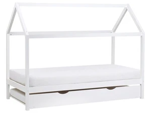 Kids Trundle Bed Pine Wood CRILLON 90 x 200 cm (EU Single) White - Picture 1 of 12