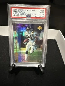 1998 Upper Deck Encore GOLD F/X Rookie Randy Moss - PSA 9 - SP - /500 - Picture 1 of 2