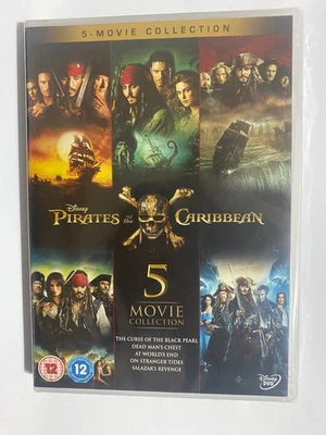 Pirates Of The Caribbean 1-5 Dvd Boxset New/Sealed Free Postage (Slim Case) - Image 1 of 2