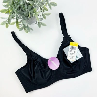 Carnival Seamless Underwire Full Coverage Minimizer Bra Black Size 38C - Image 1 of 3