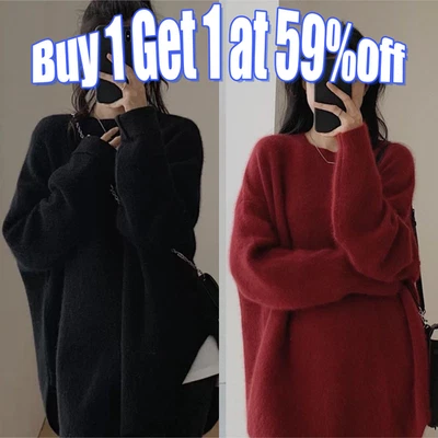 Women Italian Soft Knit Poncho Cape Wrap Kaftan Sweater Jumper - Image 1 of 4