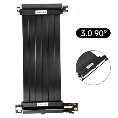 Para PCIE 3.0 90° 16x Cable Elevador Tarjeta Gráfica Cable de Extensión Para Tarjeta GPU NUEVO Foto 1 de 4