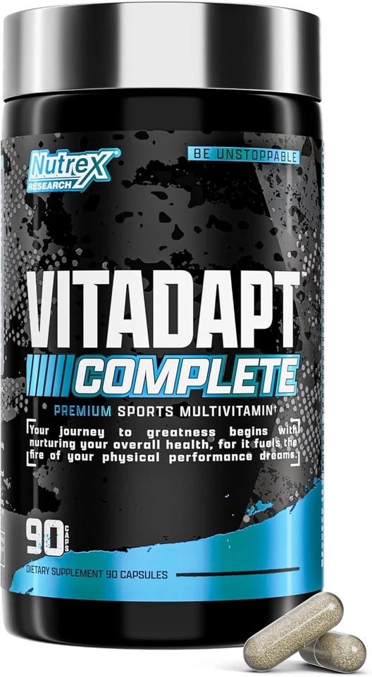 Multivitamínico deportivo completo Nutrex Research Vitadapt para hombres - 24 vitaminas,...  Foto 1 de 4
