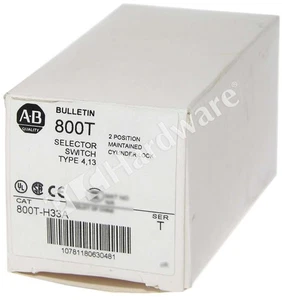 Surplus Open Allen Bradley 800T-H33A /T 30.5mm 2-Position Lock Selector Switch - Picture 1 of 10