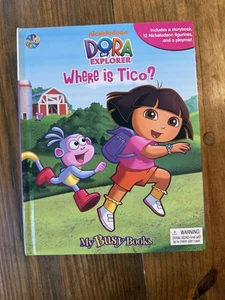 2013 COMPLETE Nickelodeon Viacom Dora The Explorer "Where Is Tico" My Busy Books - Imagen 1 de 23