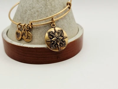  Alex & Ani Healing Love  💕Golden Charm Bangle Bracelet ✨️ 💖 - Image 1 of 4