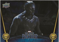 2018 UD Marvel Black Panther Chadwick Boseman T'Challa Silver Foil SP #7