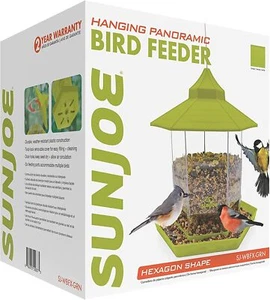 Alimentador colgante Sun Joe Bird | Techo/forma hexagonal | SJ-WBFX-GRN (caja abierta) - Imagen 1 de 8