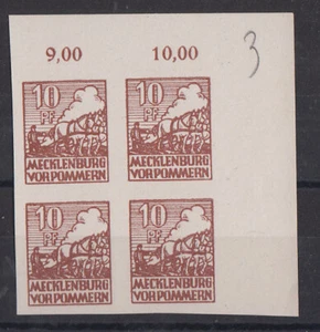(r5164) SBZ- Mecklenburg MiNr.35 x im Viererblock ** - Bild 1 von 1