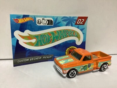 Hot wheels CUSTOM ‘69 CHEVY PICKUP  Mystery Models Series 2, 1:64, nuova - Immagine 1 di 4
