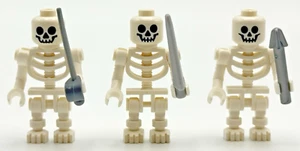 3) Skeleton Lot W/ Weapons Pirates LOR Castle LEGO® Minifigure Mini Figure - Picture 1 of 1