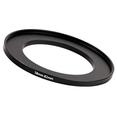 58mm to 82mm 58-82 Stepping Step Up Filter Ring Adapter 58mm-82mm - Image 1 of 2
