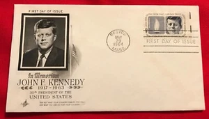 President John F. Kennedy First Day of Issue May 29 1964 5 cent Boston Cancel - Picture 1 of 2